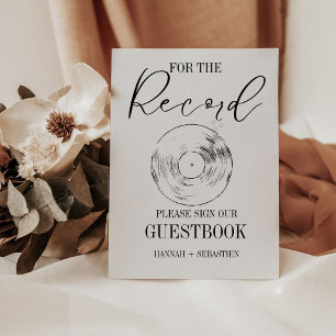 Modern Minimalist Wedding Record Guest Book Sign