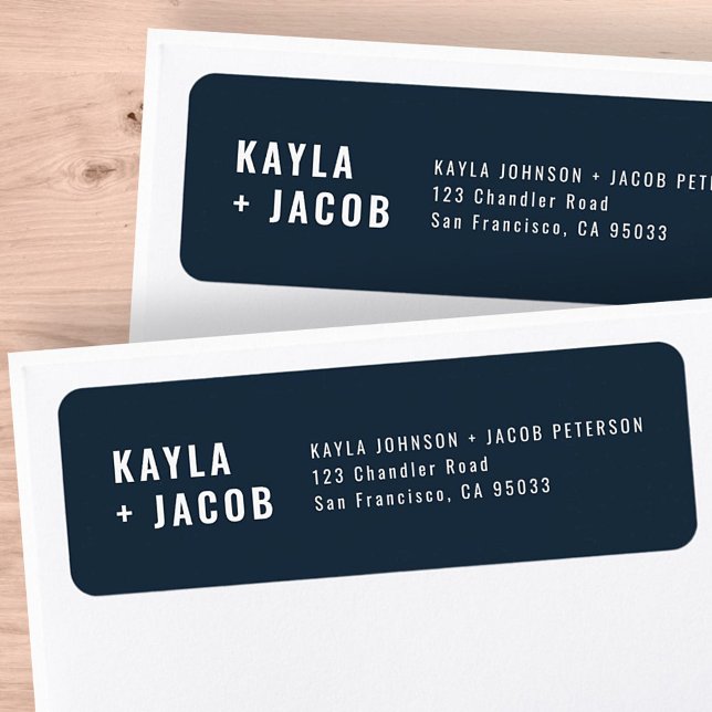 Modern + Minimalist Wedding Return Address (Creator Uploaded)