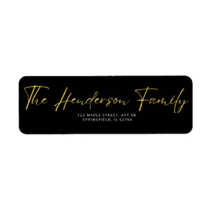 Modern Minimalist Wedding Return Address Labels - 