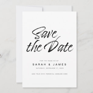 Modern Minimalist Wedding Save the Date
