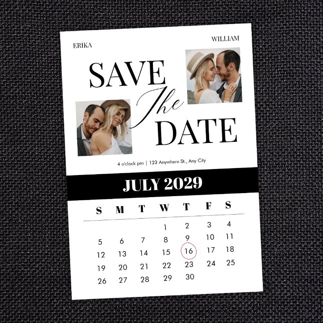 Modern minimalist wedding save the date (Creator Uploaded)