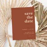 Modern Minimalist Wedding Save the Date<br><div class="desc">Modern wedding save the date featuring minimalist typography design.</div>