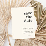 Modern Minimalist Wedding Save the Date<br><div class="desc">Modern wedding save the date featuring minimalist typography design.</div>