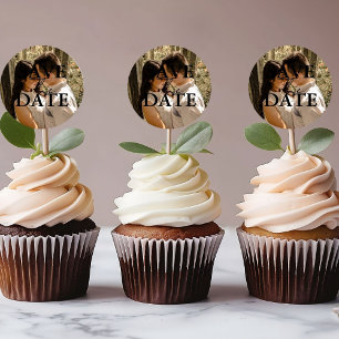 Modern Minimalist  Wedding Save The Date  Classic Round Sticker