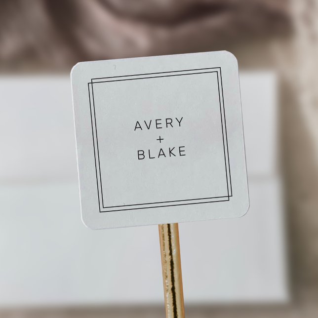 Modern Minimalist Wedding Stickers / AVERY Suite (Modern Minimalist Wedding Stickers / AVERY Suite)