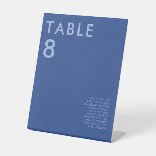 Modern Minimalist Wedding Table Number Pedestal Sign