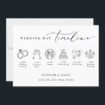 Modern Minimalist Wedding timeline Welcome card<br><div class="desc">Embrace timeless elegance with our Modern Minimalist Wedding collection at Zazzle. Discover sleek designs and clean lines that bring a touch of sophistication to your special day. From chic invitations to stylish decor, our curated selection ensures your wedding reflects your contemporary style effortlessly. Let simplicity speak volumes on your big...</div>
