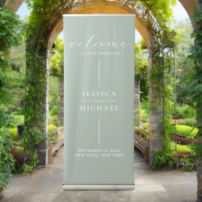 Modern Minimalist Wedding Welcome Banner (Creator Uploaded)