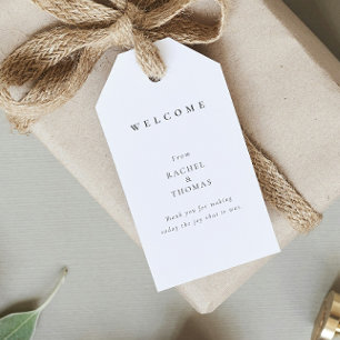Modern Minimalist Wedding Welcome Gift Tags