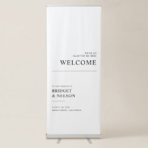 Modern Minimalist Wedding Welcome