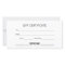 Modern Minimalist White Business Gift Certificate