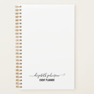 Modern Minimalist White Planner