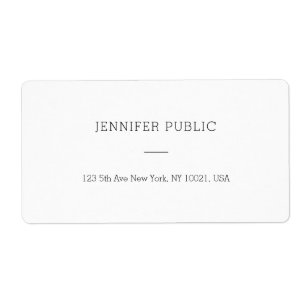 Modern Minimalist White Simple Template Shipping