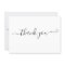 Modern Minimalist White Thank You Card 