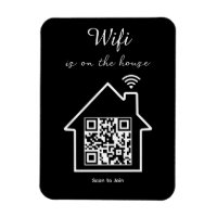 Modern Minimalist WiFi QR Code Flexible Photo