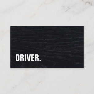 Modern Minimalist Wood board DRIVER Professional Business Card