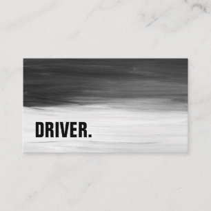 Modern Minimalist Wood board DRIVER Professional Business Card