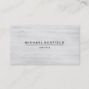 Modern Minimalist Wooden Business Card