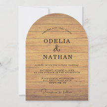 Modern Minimalist Wooden Texture Wedding