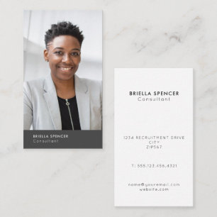Modern minimalist  your photo business card