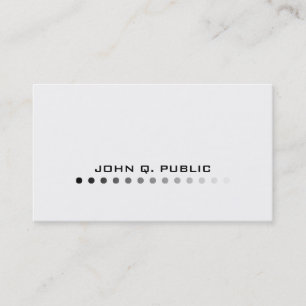 Modern Minimalistic Black/White Business Card