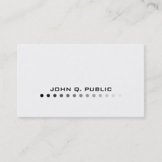 Modern Minimalistic Black/White Business Card