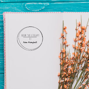 Modern & Minimalistic Custom From The Library Of Rubber Stamp