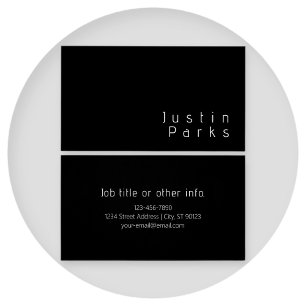 Modern Minimalistic Editable Name   Black & White