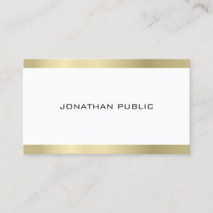 Modern Minimalistic Elegant Design Trendy Plain Business Card