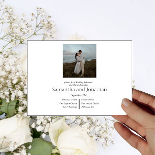Modern Minimalistic Elegant Photo Rehearsal  Invitation