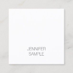 Modern Minimalistic Elegant Template Clean Luxury Square Business Card