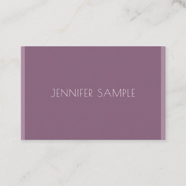 Modern Minimalistic Elegant Template Trendy Luxury Business Card (Front)