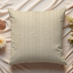 Modern Minimalistic Light Beige Burlap Cushion