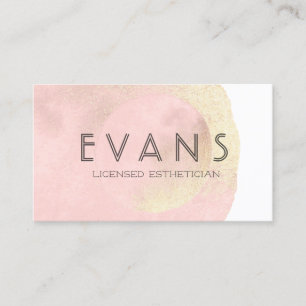 Modern Minimalistic Luminous Pink Aesthetician Appointment Card