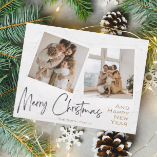 Modern Minimalistic Merry Christmas Photo Card