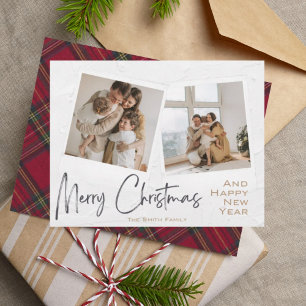 Modern Minimalistic Merry Christmas Photo Card