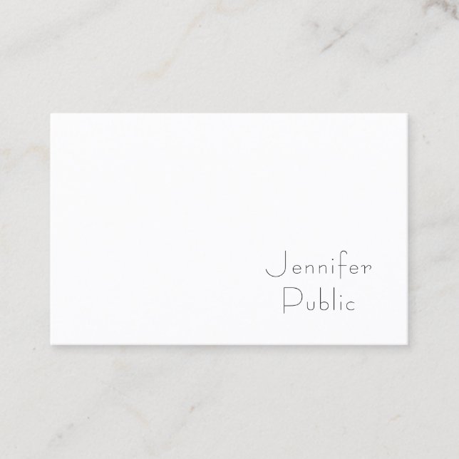 Modern Minimalistic Professional Template Elegant Business Card (Front)
