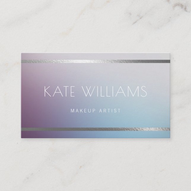Modern minimalistic simple professional luminous p business card (Front)
