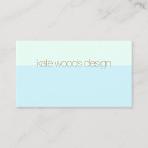 Modern Minimalistic Transparent Light Blue Business Card