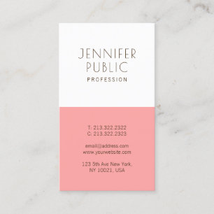 Modern Minimalistic Trendy Elegant Template Business Card