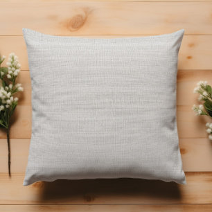 Modern Minimalistic White Burlap Cushion