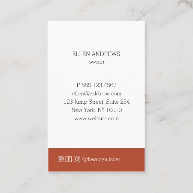 Modern minimum business card (Front)