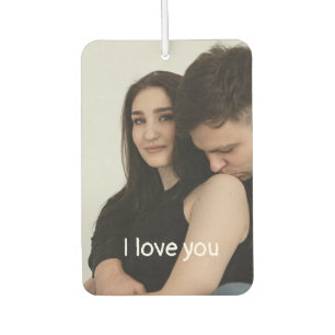Modern Minmalist Couple lover Photo Car Air Freshener