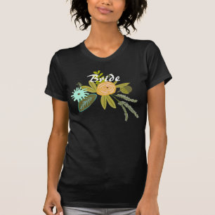 Modern Mint Damask Wedding Invite T-Shirt