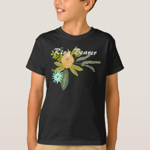 Modern Mint Damask Wedding Invite T-Shirt