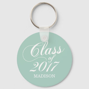 Modern Mint   Graduation Key Ring