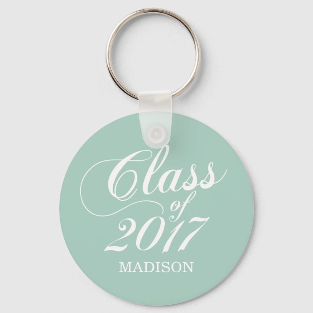 Modern Mint | Graduation Key Ring (Front)