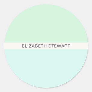 Modern Mint Green and Aqua Envelope Seals