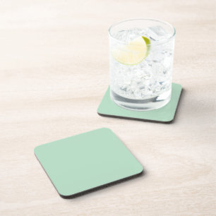 Modern Mint Green Square Coaster