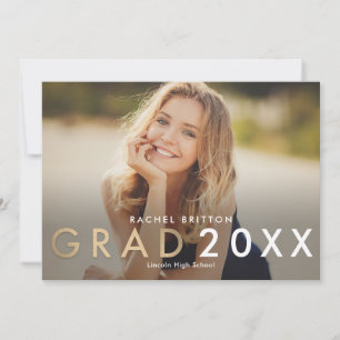 Modern Mix Graduation Announcement Invitation